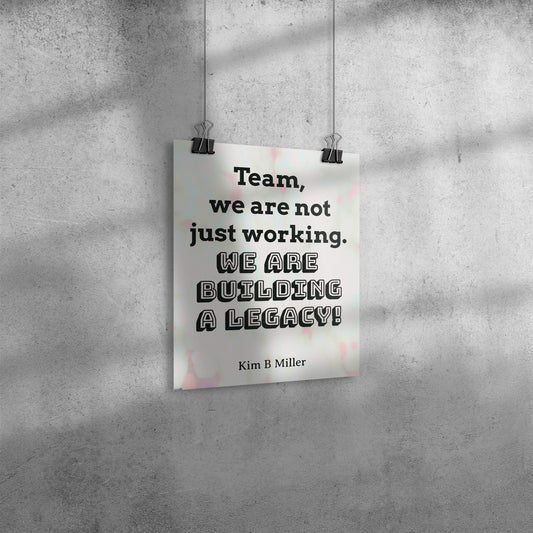 Team Building Poster: 8" x 10"