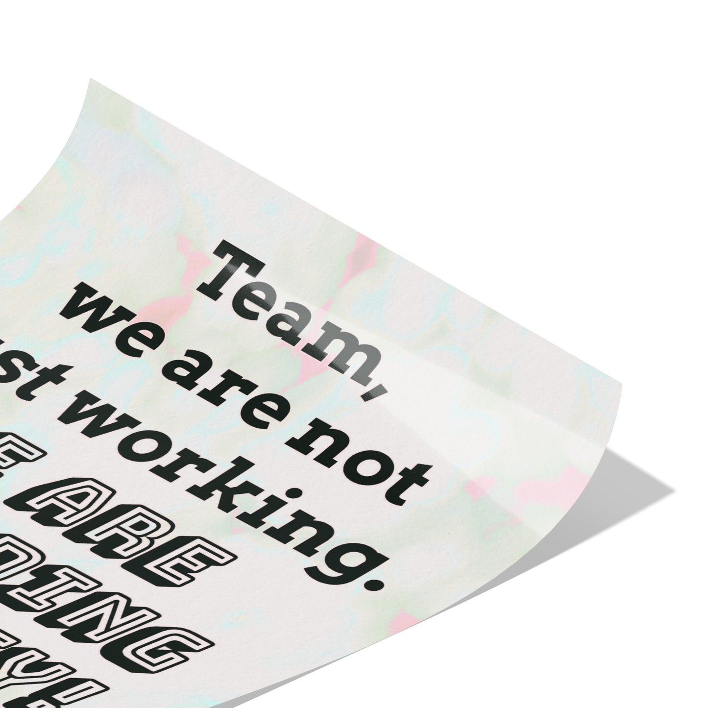 Team Building Poster: 8" x 10"
