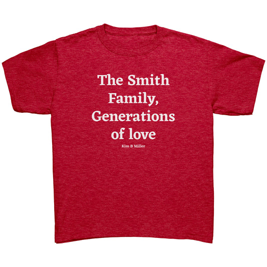 The Smiths, (Family) Generations B: Gildan Youth Shirt(Front)