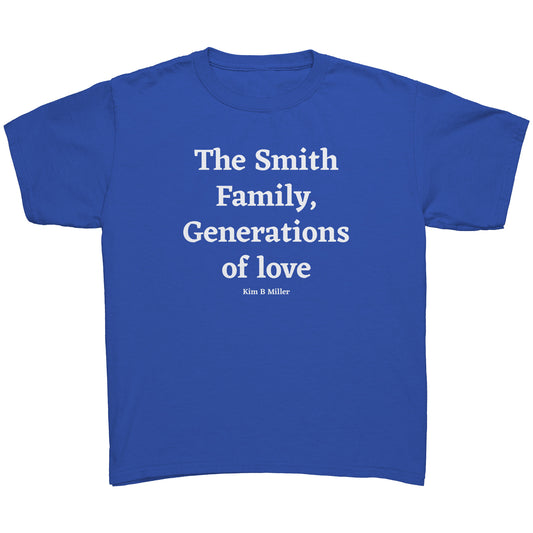 The Smiths, (Family) Generations B: Gildan Youth Shirt(Front)