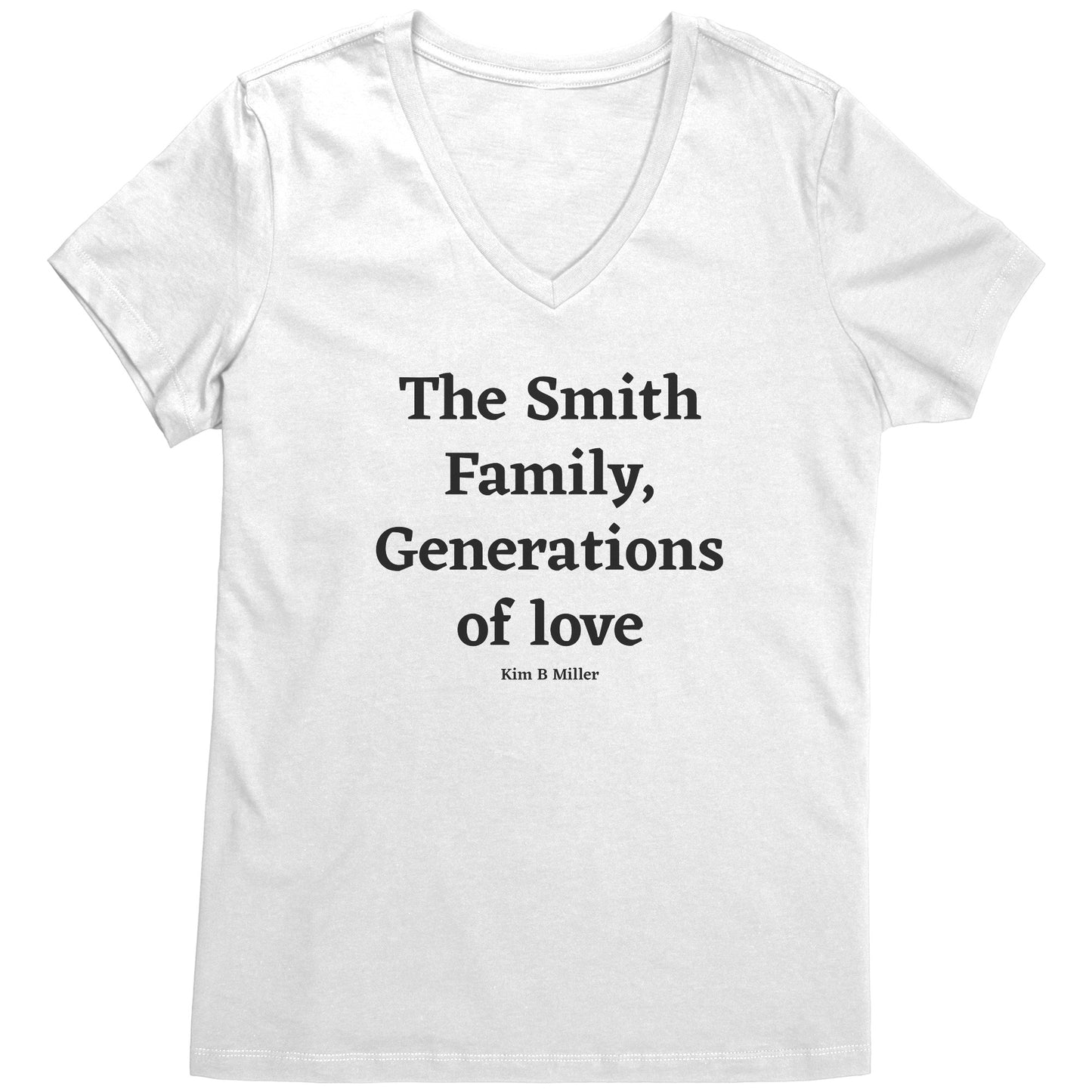 The Smith Family, Generations: District Women's V-Neck(Front)