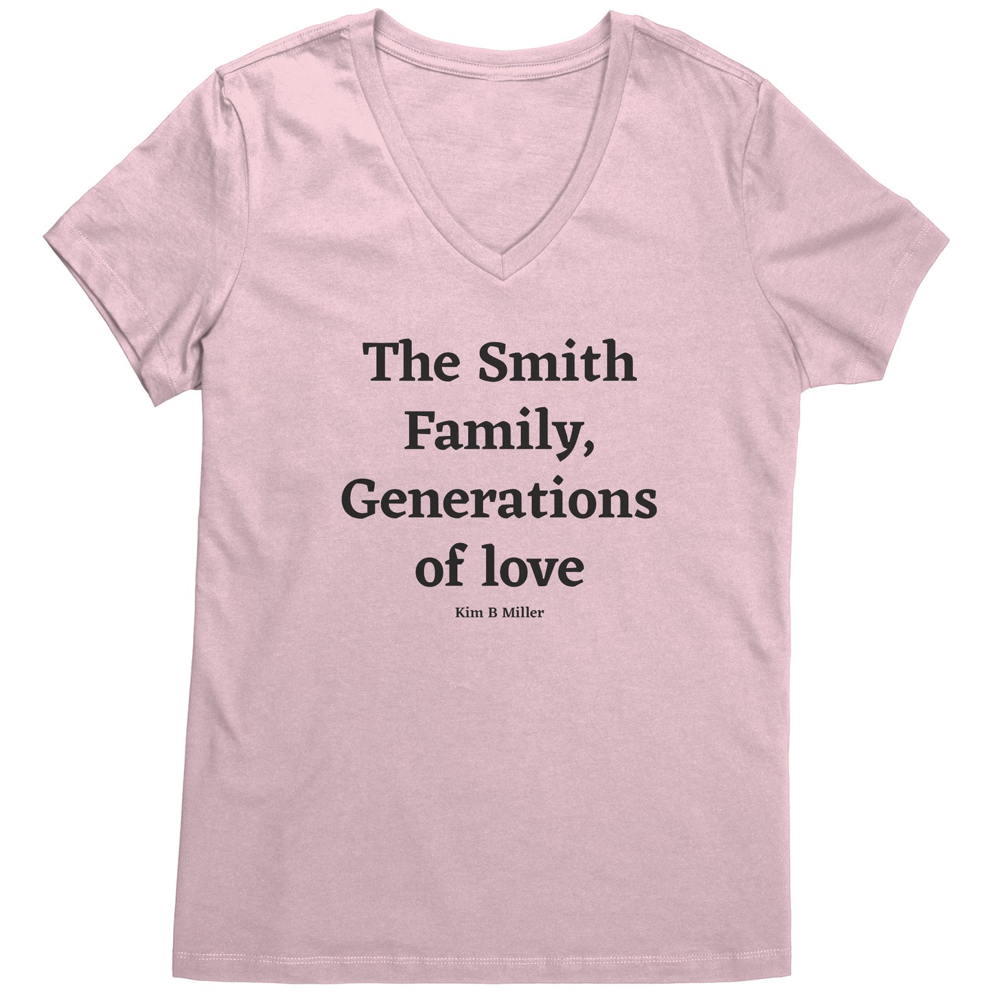 The Smith Family, Generations: District Women's V-Neck(Front)