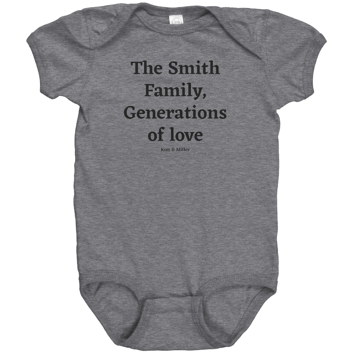 The Smith Family, Generations: RB Baby Bodysuit (Front)