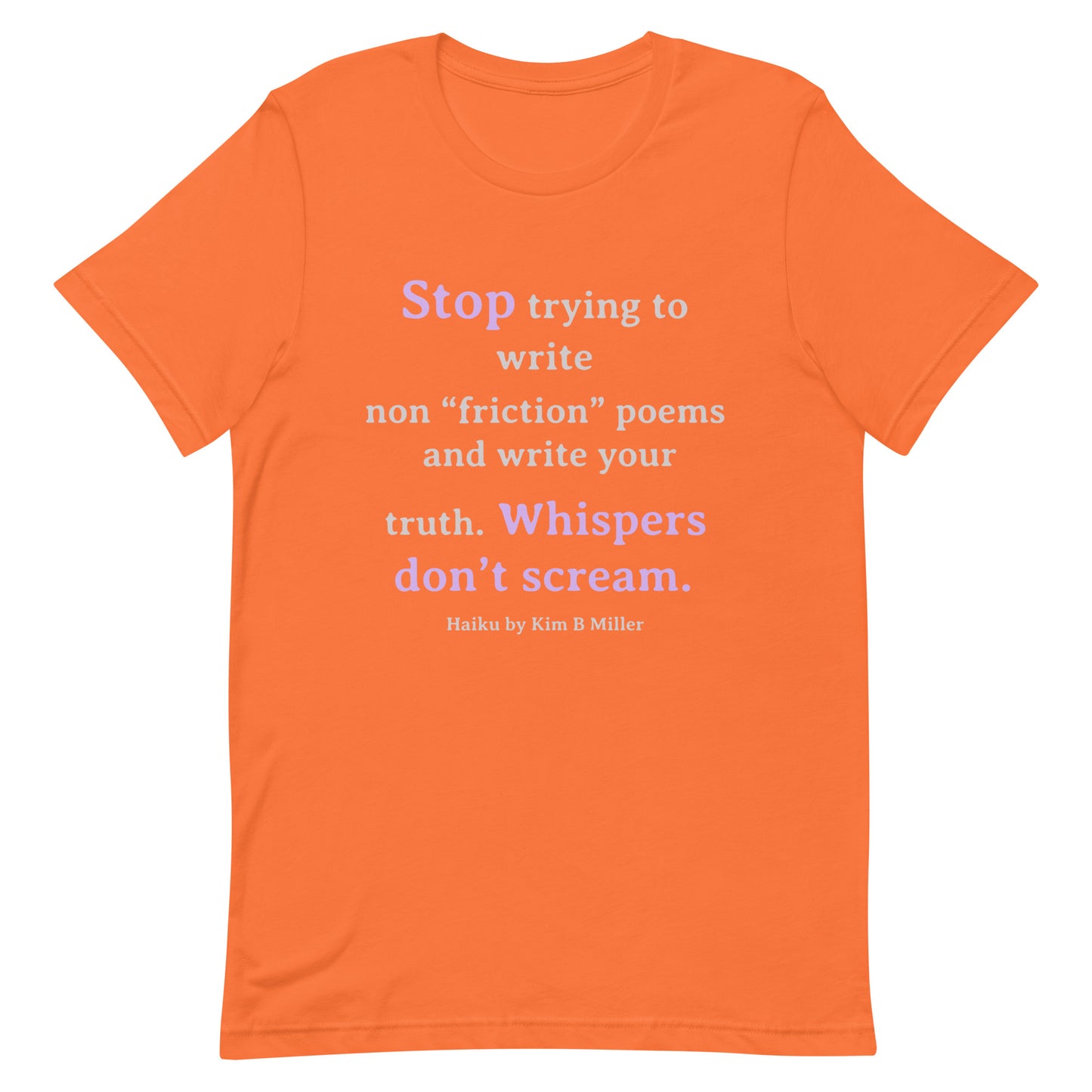 Whispers Haiku Unisex t-shirt
